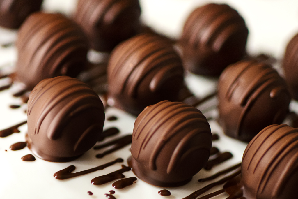 small round balls of chocolate